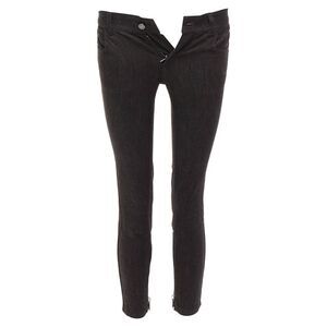 Tom Ford Cotton Blend Silver Staple Embellished Skinny Jeans